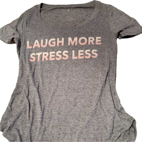 Juicy Couture Tee Laugh More Stress Less” - Picture 3 of 6